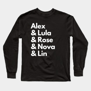 Brooklyn Brujas Character Names Long Sleeve T-Shirt